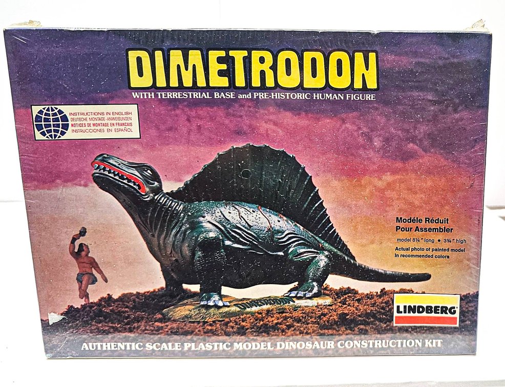 Lindberg Dimetrodon Scale Plastic Model Kit, Factory Sealed