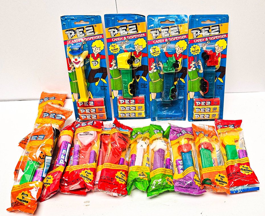 Holiday and Character PEZ Candy Dispensers in Original Packaging