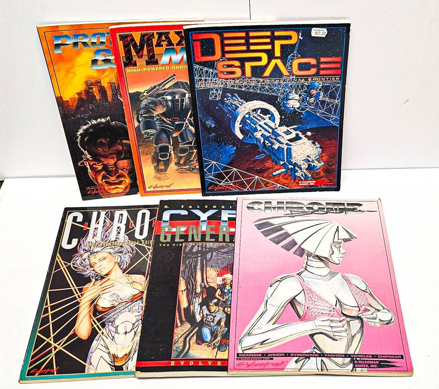 6 Cyberpunk Role-Playing Game Supplements by R. Talsorian Games