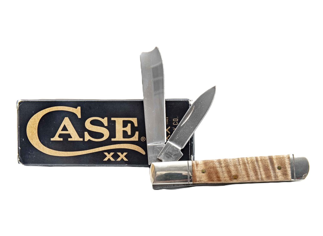 Case Razor Jack Knife- Natural Curly Maple