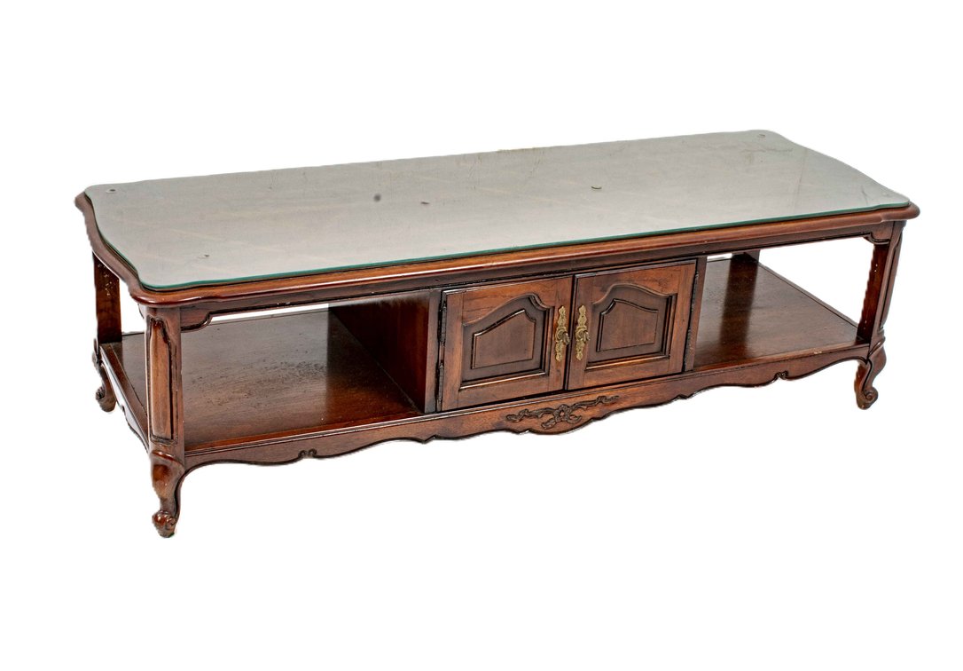 Glass Topped Coffee Table
