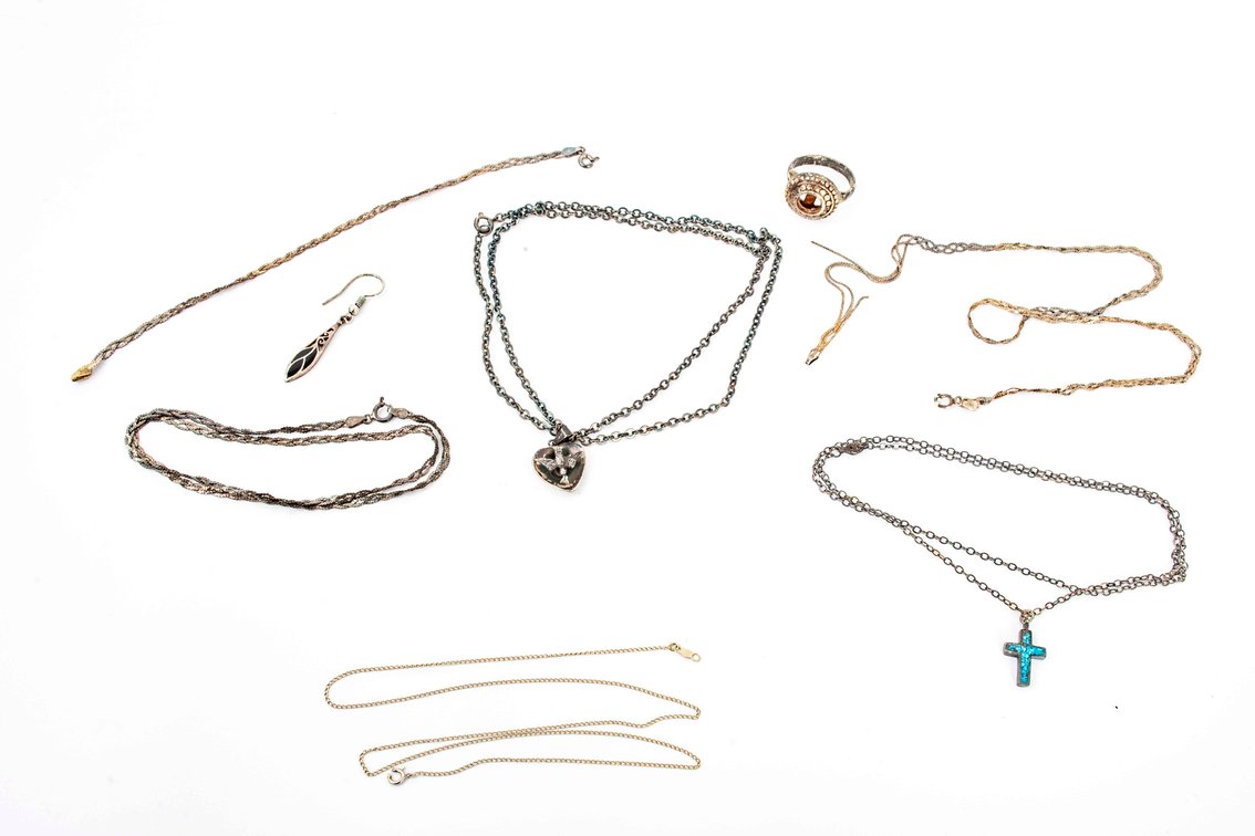 14K Gold (1G) & Sterling (29.3G) Jewelry