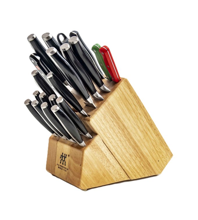 J.A. Henckels Knife Set w/ Block & Upgrades