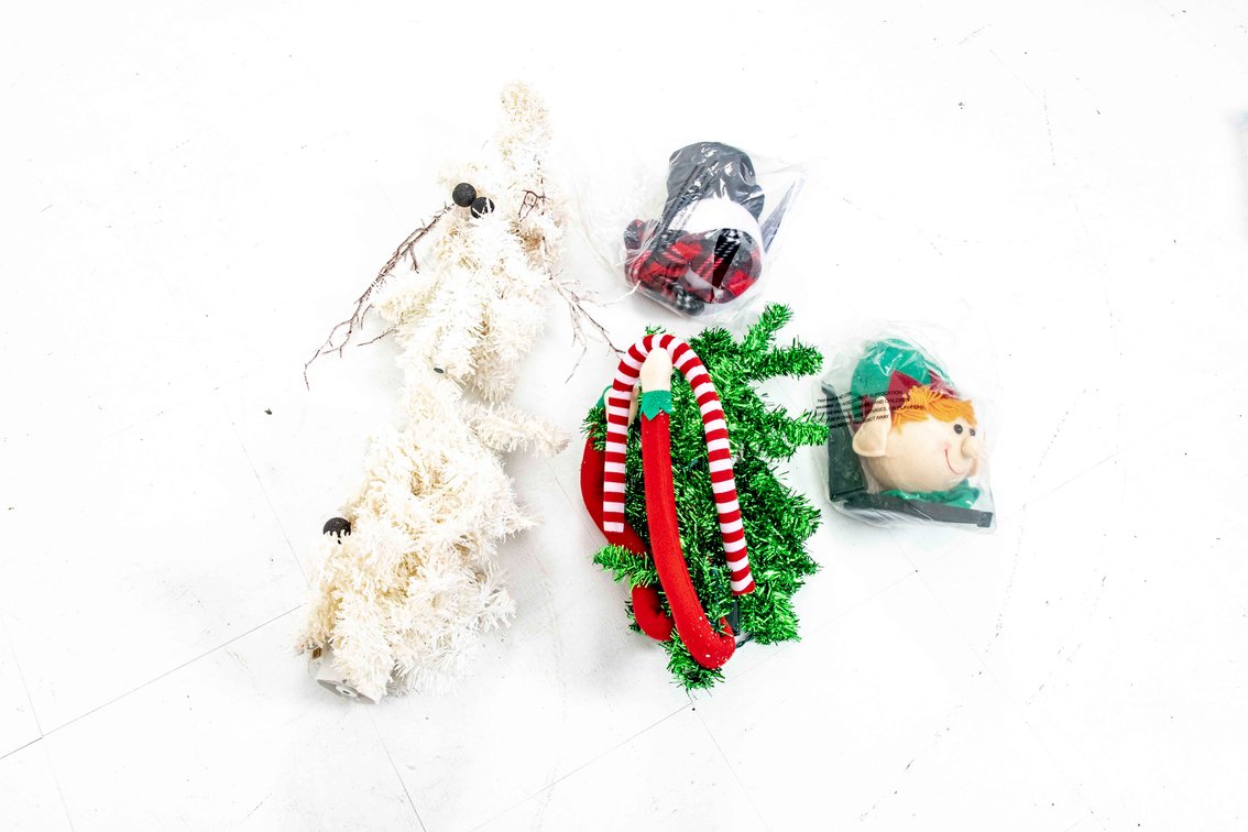 Table Top Elf & Snowman Christmas Trees NEW