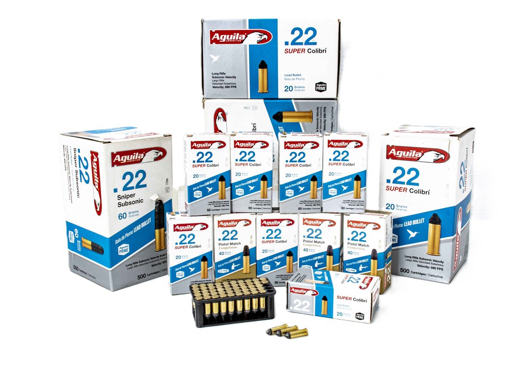 2000 Rounds (4 Boxes) of Aguila 22 Long Rifle Ammo
