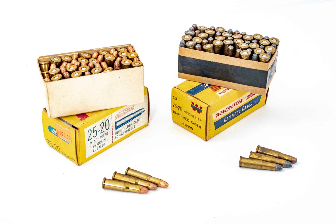 100 Rounds Vintage Western 25-20 Win 86gr Lubaloy