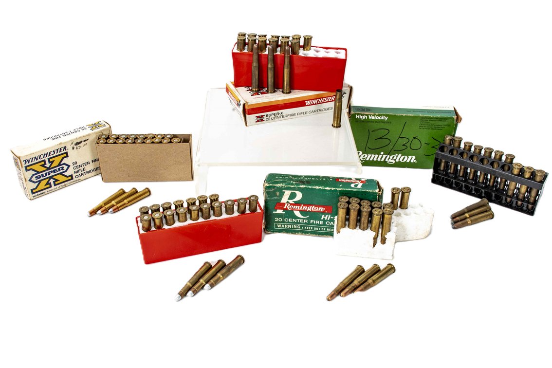 84 Vintage Rounds of Mixed Brand 30-30 Win Ammo
