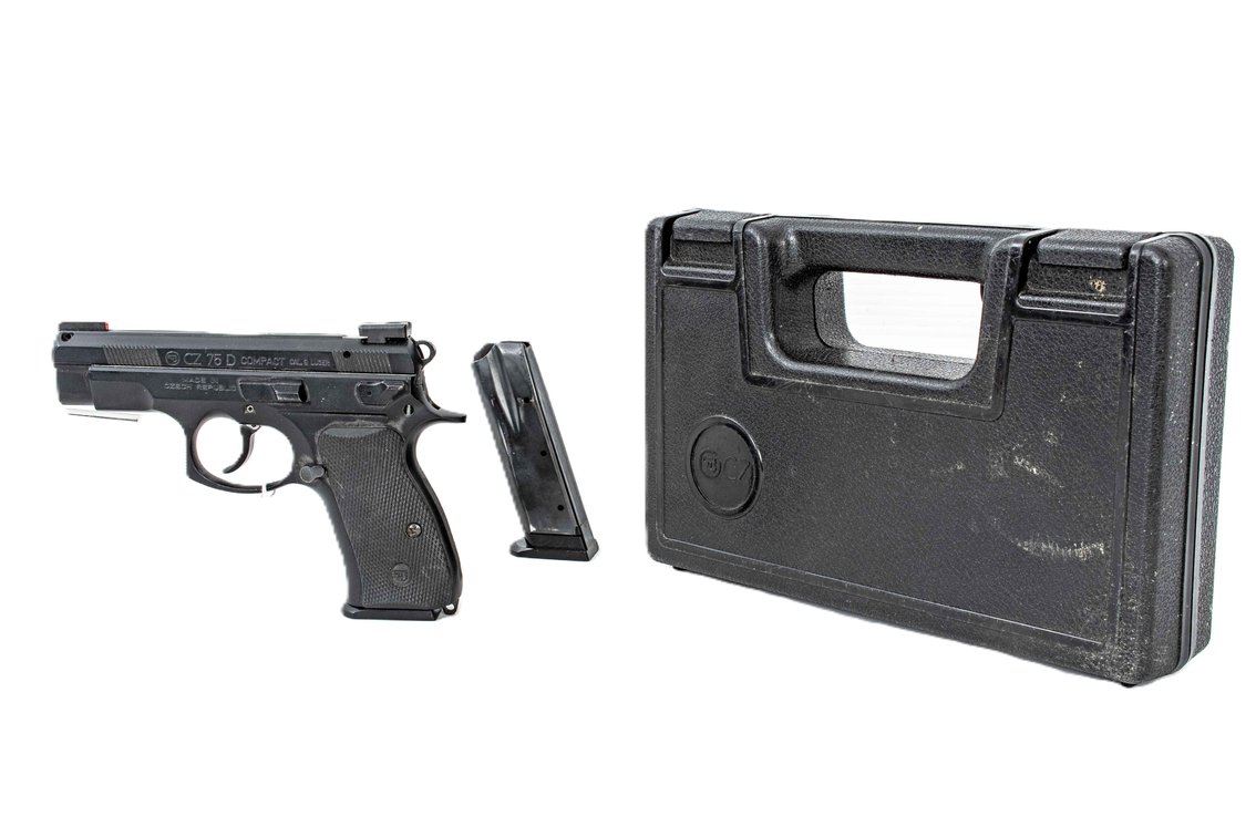 CZ 75-D Compact Semi Auto Pistol in 9mm w/ Case