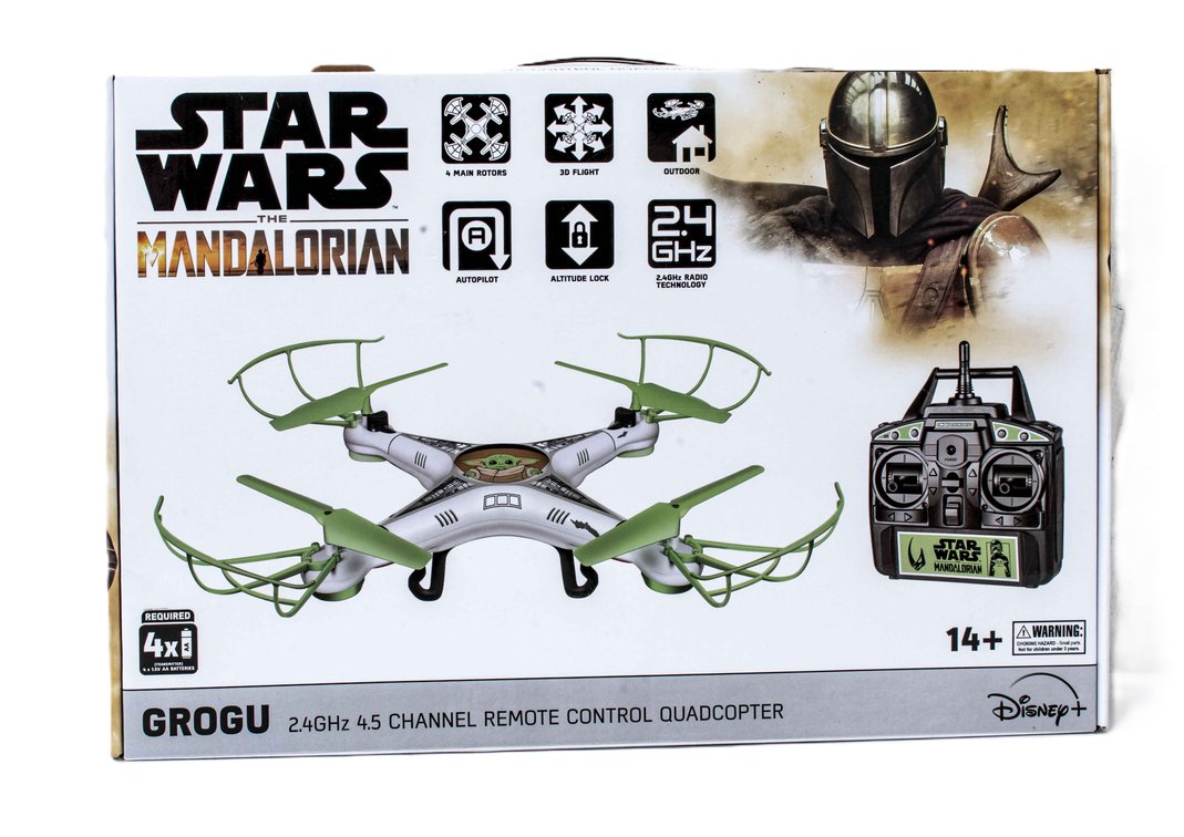 Star Wars Mandalorian Grogu Quadcopter Drone IOB
