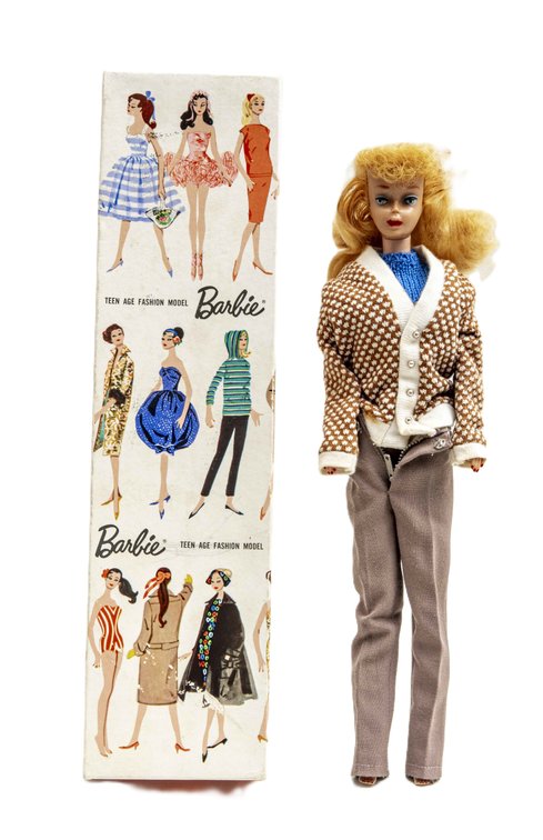 Early 1960's Ash Blond Pony Tail Barbie 850 w/Box