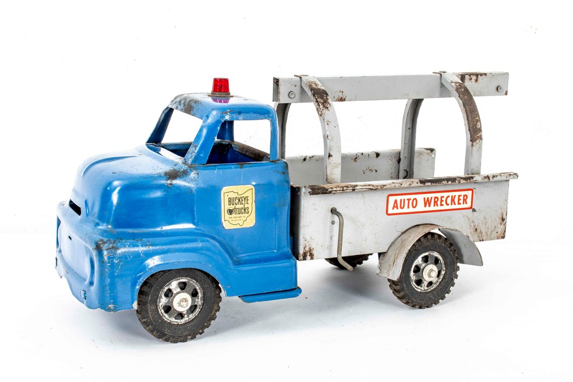 1950's Steel Buckeye Toys Auto Wrecker Truck