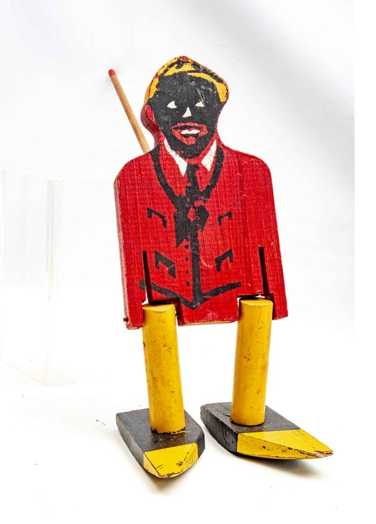 1930's Stepin' Tom Wood Dancing Toy