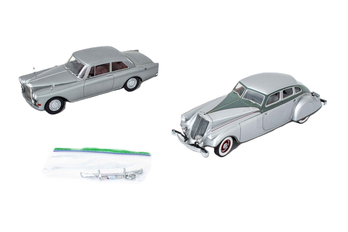 1963 Bentley and 1933 Pierce-Arrow Diecast Cars
