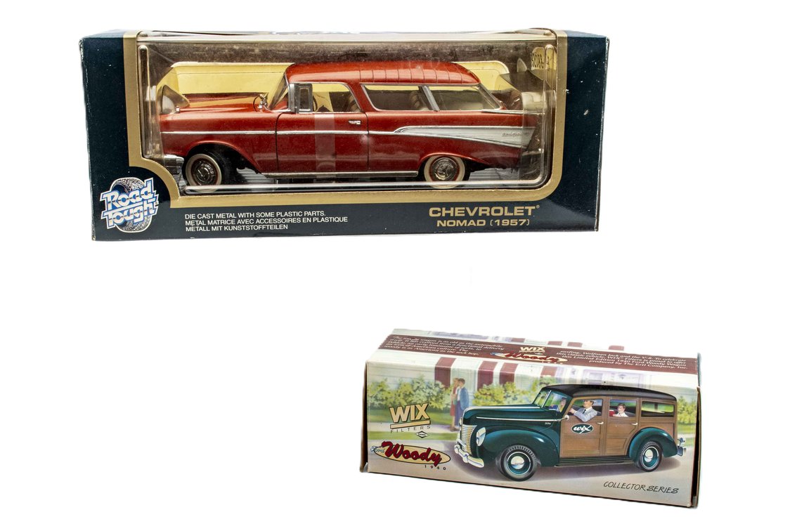 NIB 'Road Tough '57 Chevy Nomad & Ertl Wix Woody