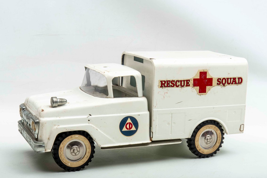 Tonka Steel Civil Defense Rescue Squad Truck