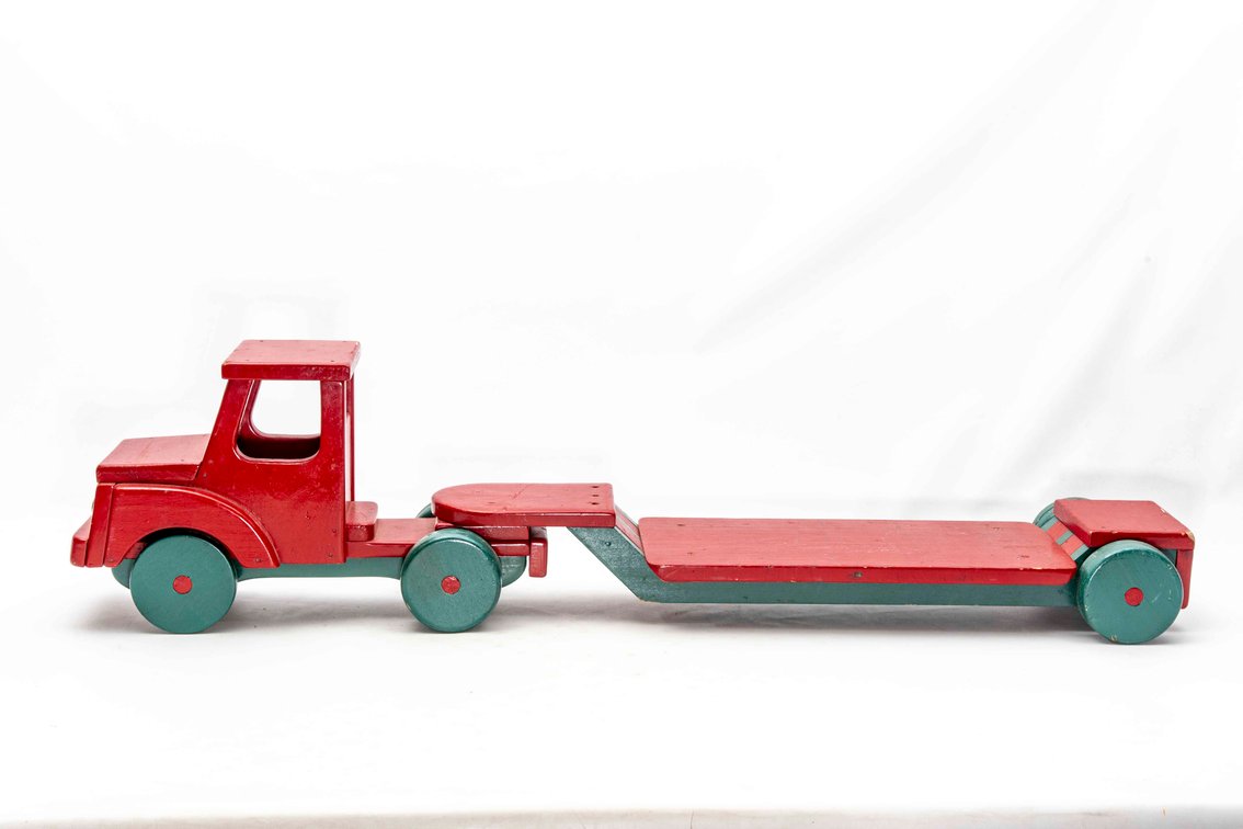 Rare "Grandad's Toy Shop Wooden Flatbed Truck
