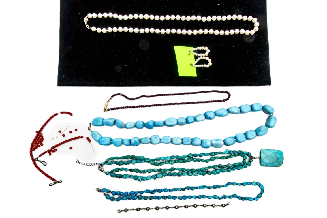 Bead Strands and More- Garnet, Turquoise & More