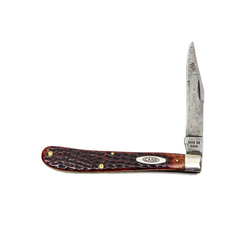 Case XX 61048 Bone Slim Line Trapper Knife