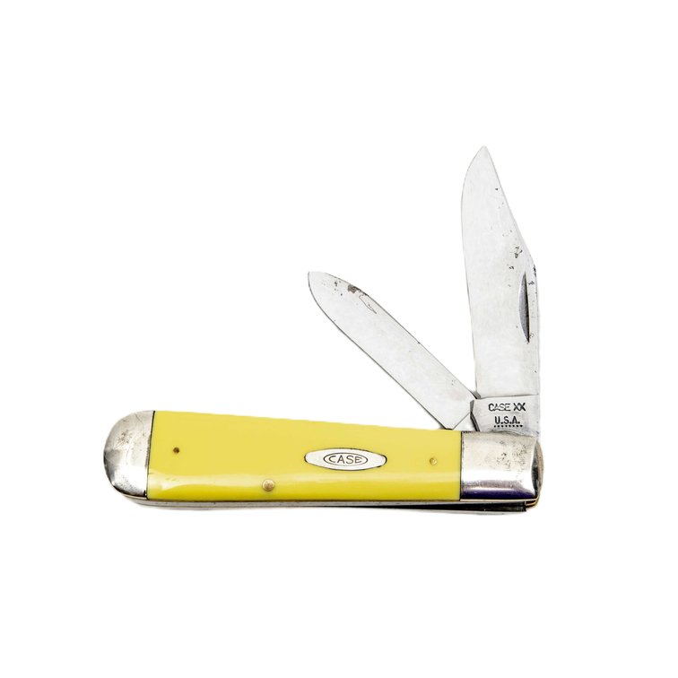 1972 Case XX 8-Dot Yellow Handle Jack Knife
