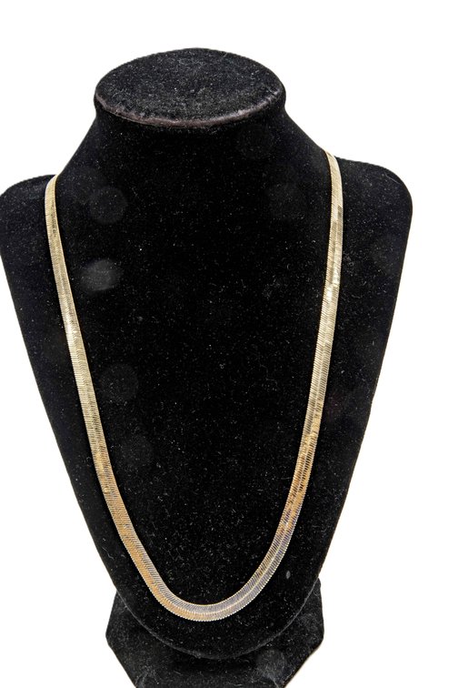 14K Gold Herringbone Chain-19.5 G