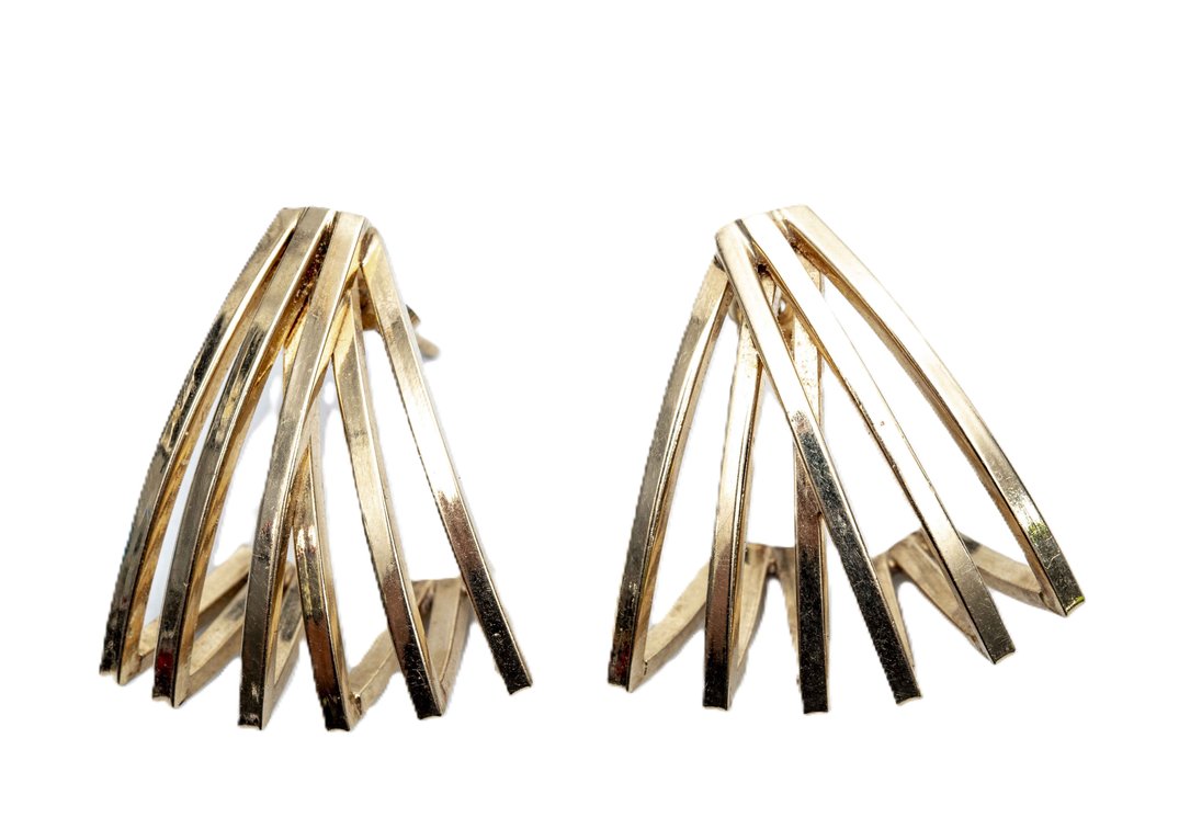 14K Y. Gold Earring Pair- 4.7 G