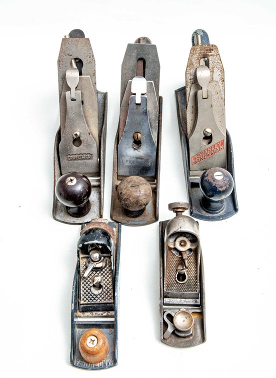 Five Wood Working Planes