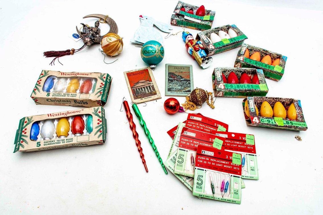 Vintage Lot of Christmas Bulbs & More!
