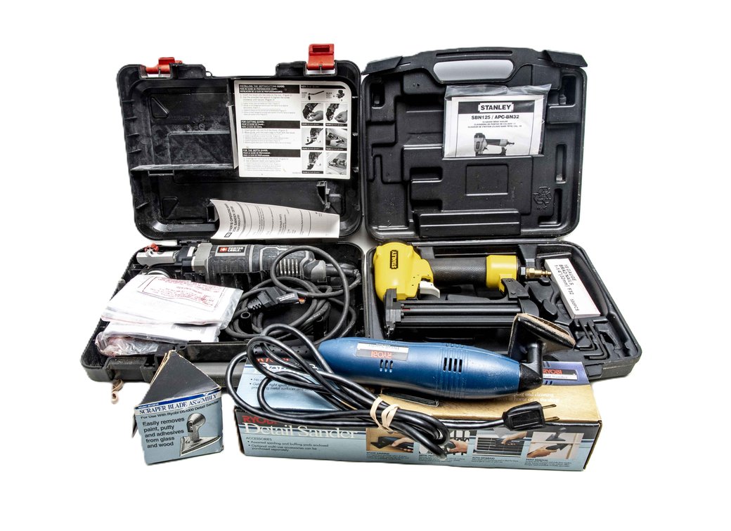 Power Tools- Sander, Brad Nailer & Multi-tool