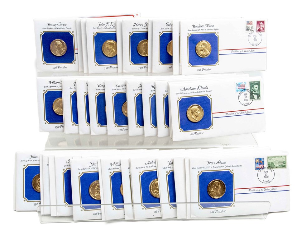 38 Presidential Medals Cover Collection USPS