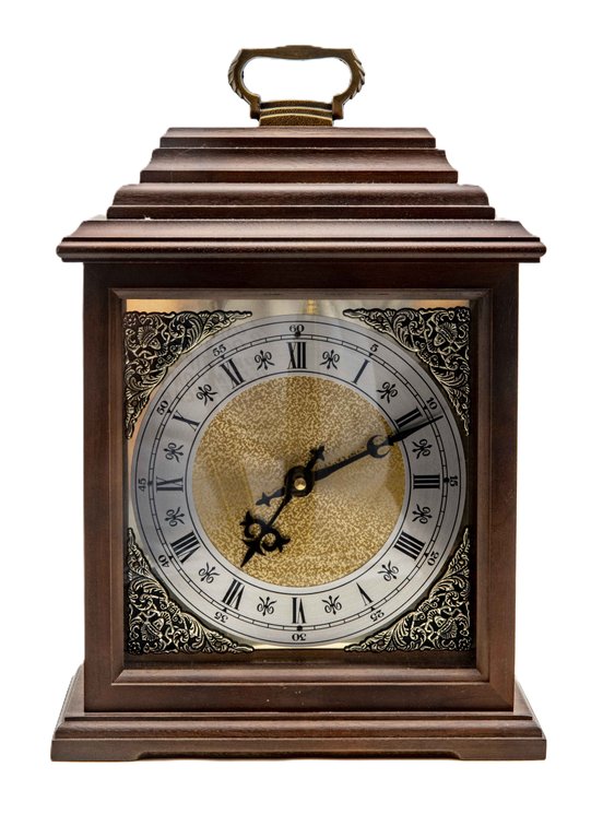 Jostens Wood Carriage Mantle Clock with Chime
