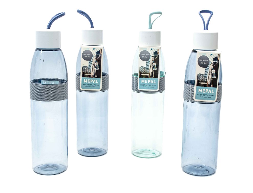 4 Mepal Drinking Bottles Ellipse 700ml w/Labels