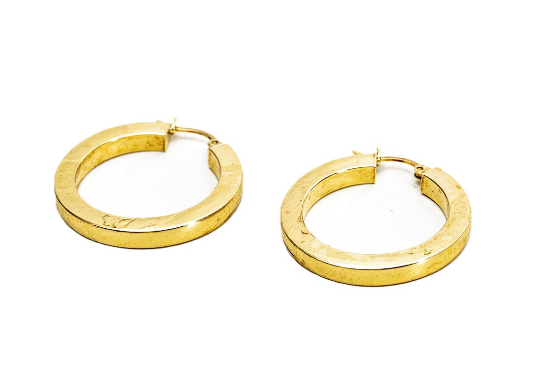 14K Hoop Earrings- 4.3 G
