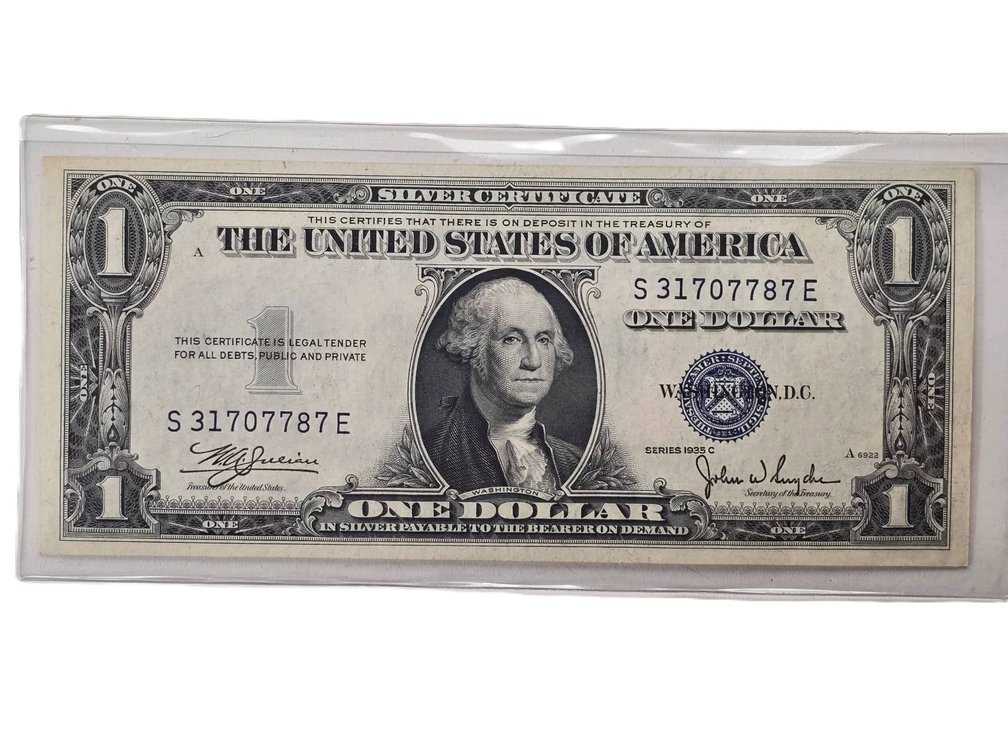 Uncirculated 1935C Series $1 Silver Certificate Note