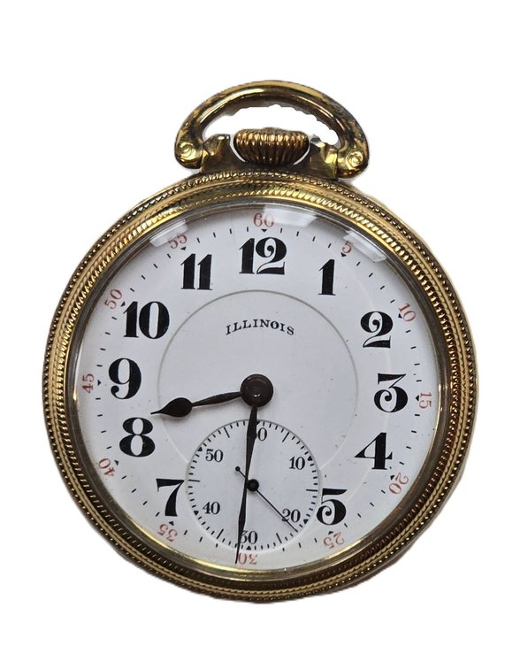 Bunn Special Illinois 21-Jewel Open Face Pocket Watch