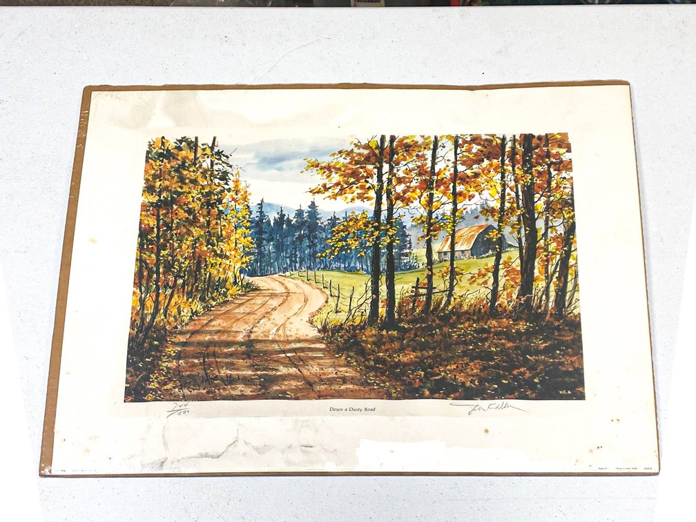John Kollock Print ‘Down a Dusty Road,’ 