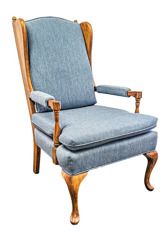 Fairfield Chair Co. Oak Wingback Chair