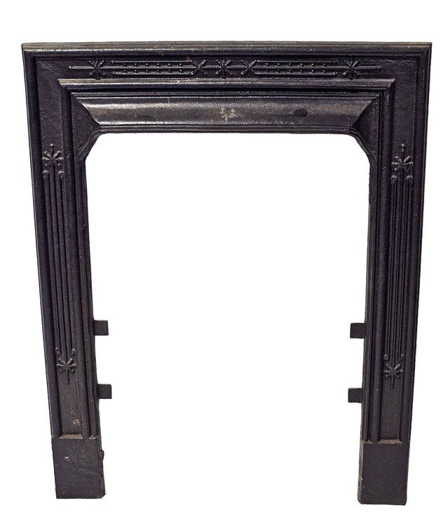 Cast Iron Fireplace Surround with Relief Details