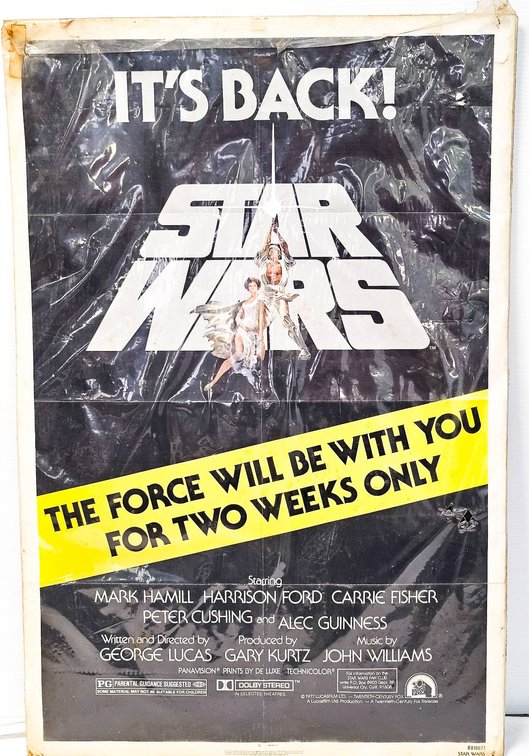 Star Wars ‘It’s Back!’ 1977 Re-Release Movie Poster