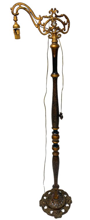 Ornate Vintage Bridge Floor Lamp