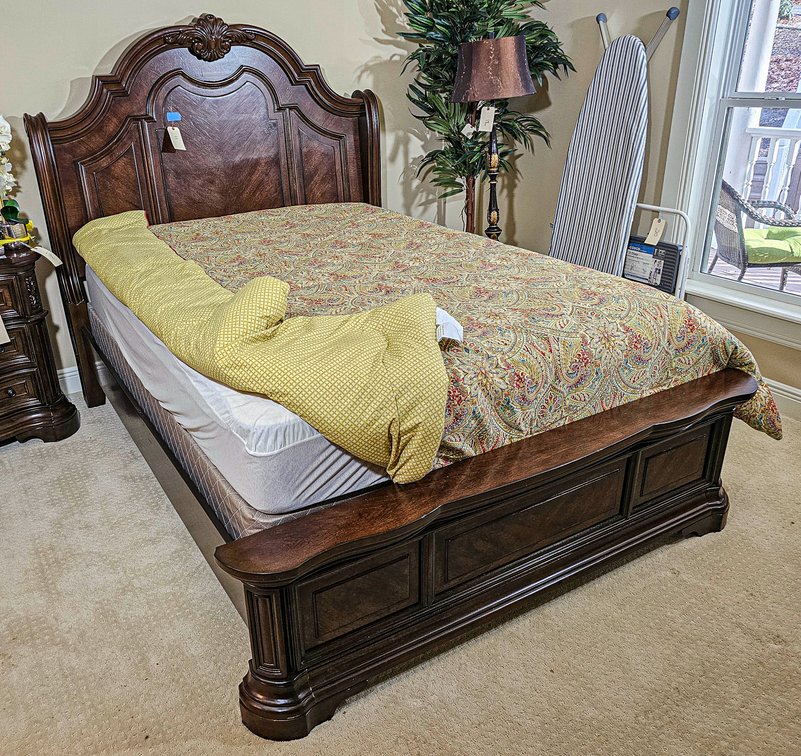 Queen Bed with Arched Headboard
