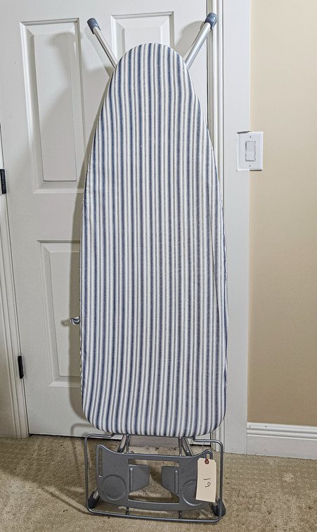Folding Ironing Board w/Wide Work Surface