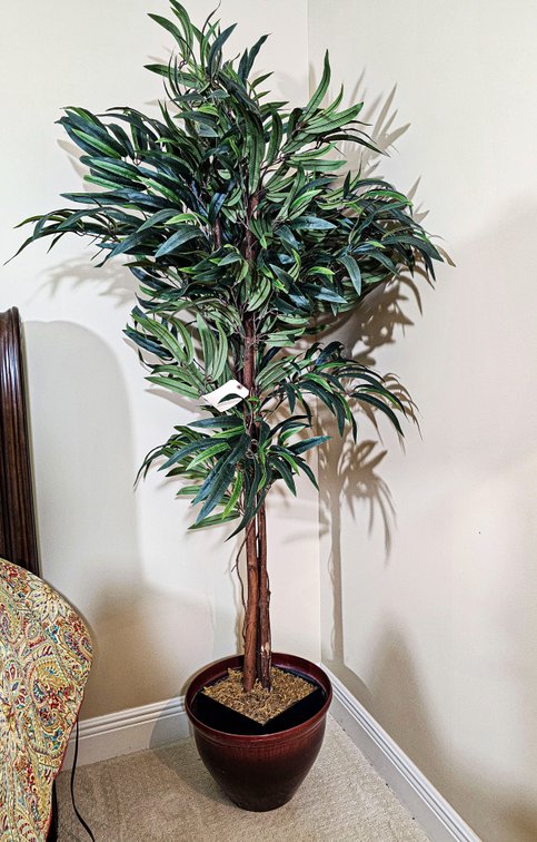 Tall Faux Tree in Planter