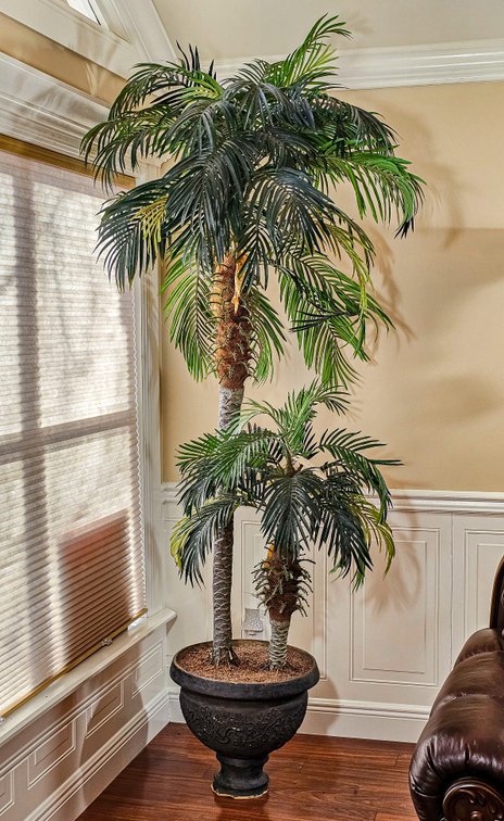 Tall Faux Palm Tree in Urn Planter