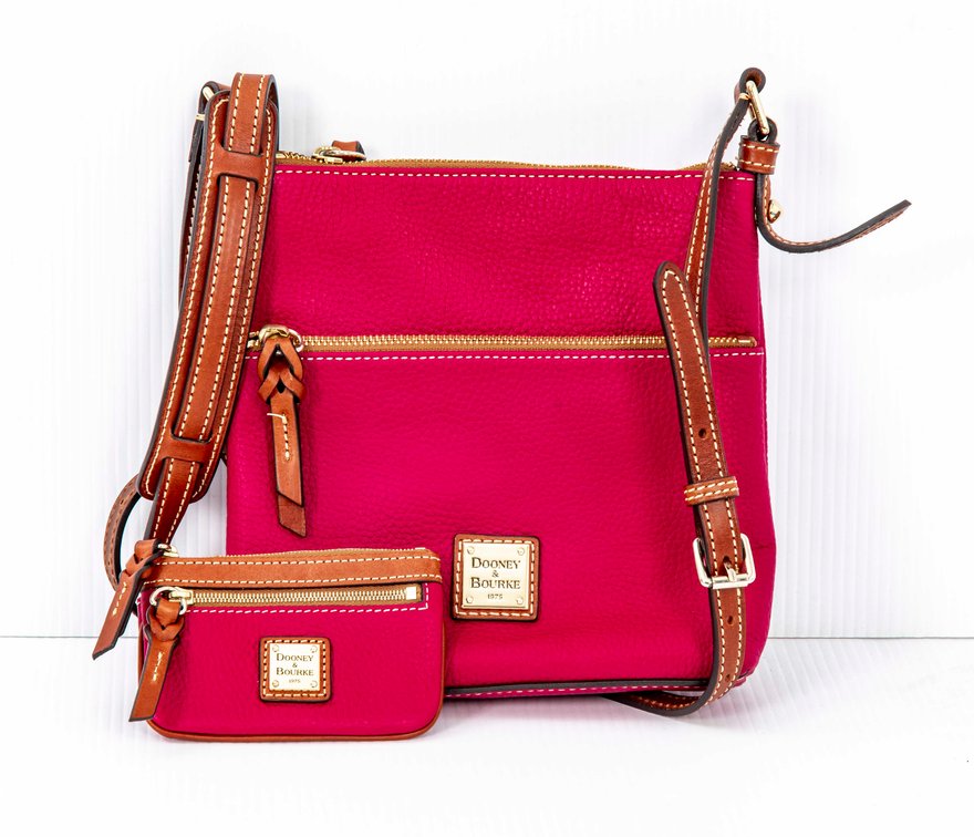 Dooney & Bourke Hot Pink Crossbody & Coin Purse