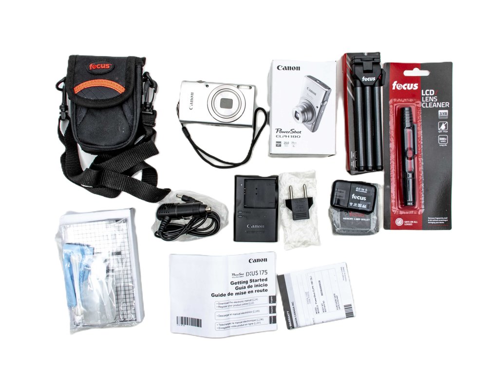 Canon Powershot Elph 180 20MP & More