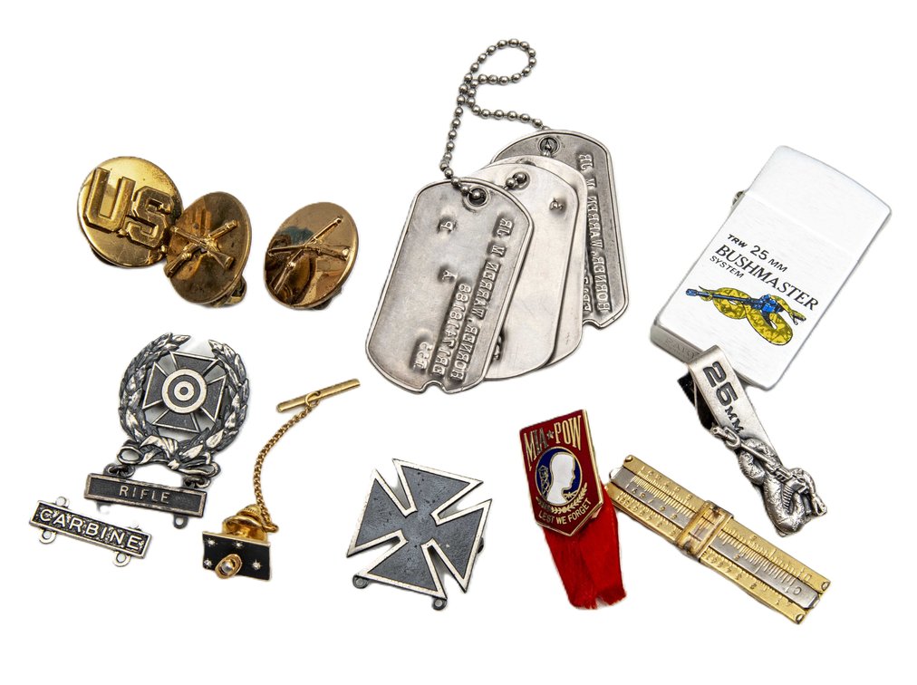 Military Pins, Dog Tags & More