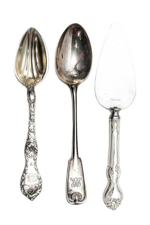 Sterling Spoons & Server- Tiffany, Reed & Barton