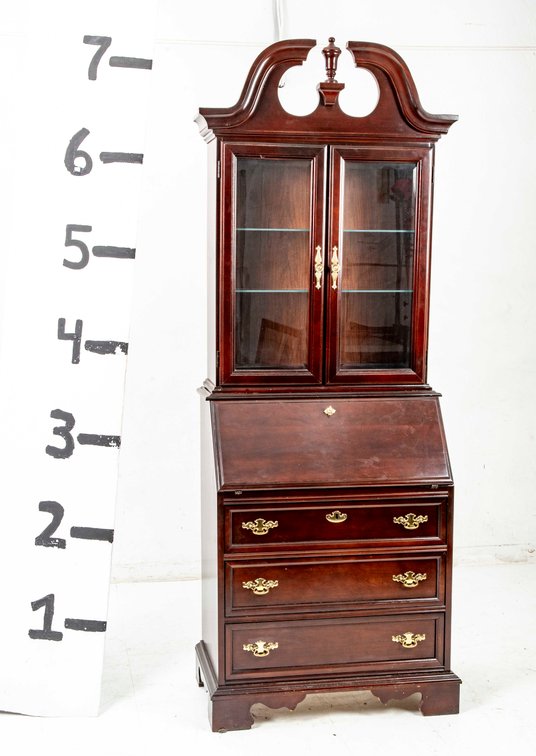 Bassett 2pc Drop Front Cherry Secretary