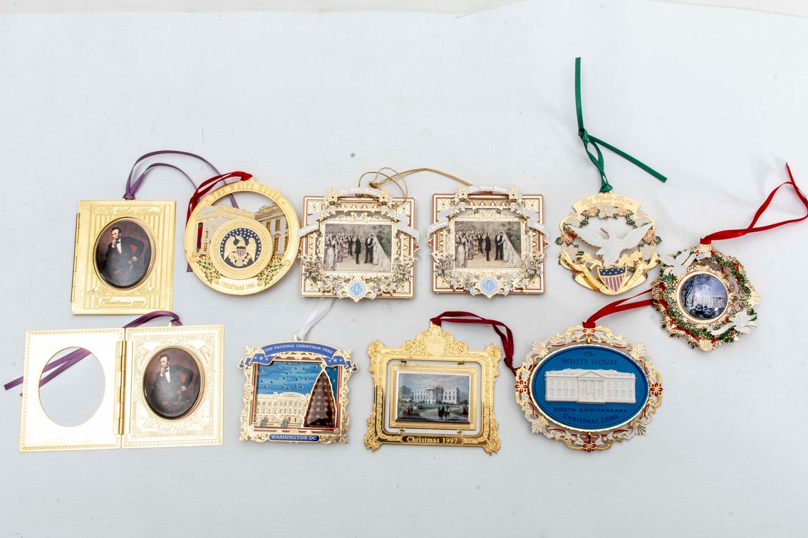 10 White House Christmas Ornaments '96 - 2013