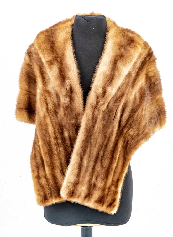 Vtg Joe Potzner Champagne Milk Stole